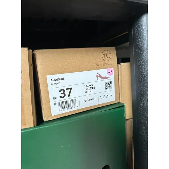 Pointed Slingback Kitten Heel Sandals in Dusty Pink - Picture 5 of 5